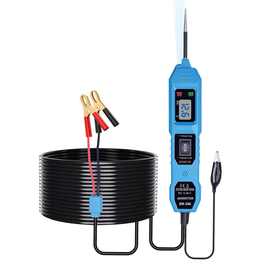 EM286 Automotive Electric Circuit Tester Car Electrical System Tester With Power Switch Vehicle Diagnostic