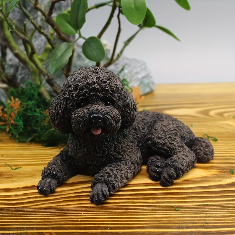 Miniature Teddy Dog Car Accessory - Cute Decorative Figurine for Home, Desktop, Car Interior, and Office Decor - Fun Gift Idea for Car Enthusiasts and Dog Lovers!