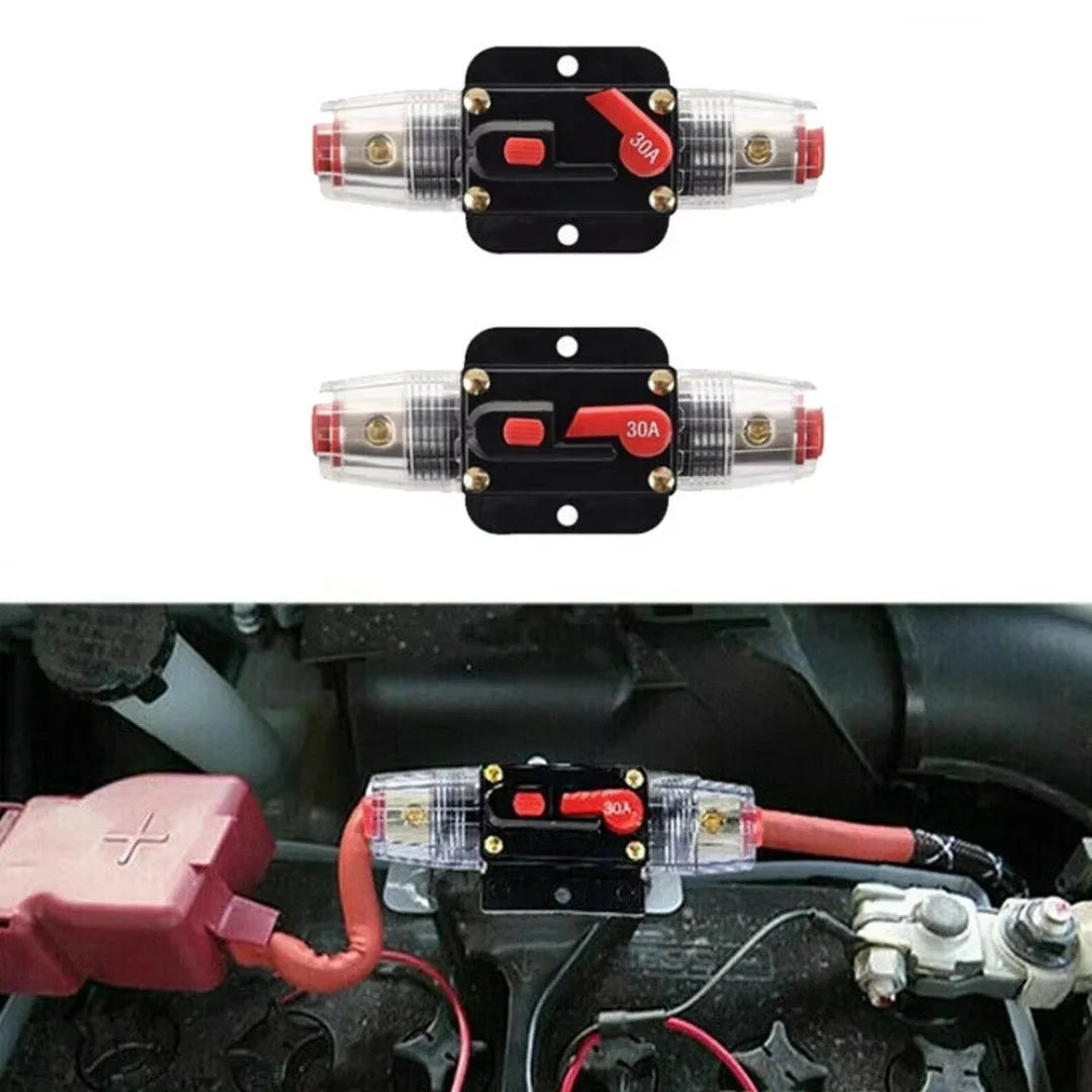 Car Audio Safety Seat with One Out One Safety Belt Switch Automatic Fuse Tube Circuit Breaker Safety Ribbon Fuse Power Supply
