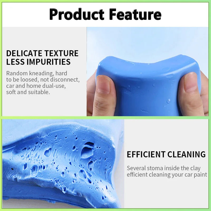 100g Car Cleaning Clay Bar Auto Detailing Cleaner Auto Detailing Car Deep Cleaning Wash Heavy Duty Remover Cleaner Sludge Mud