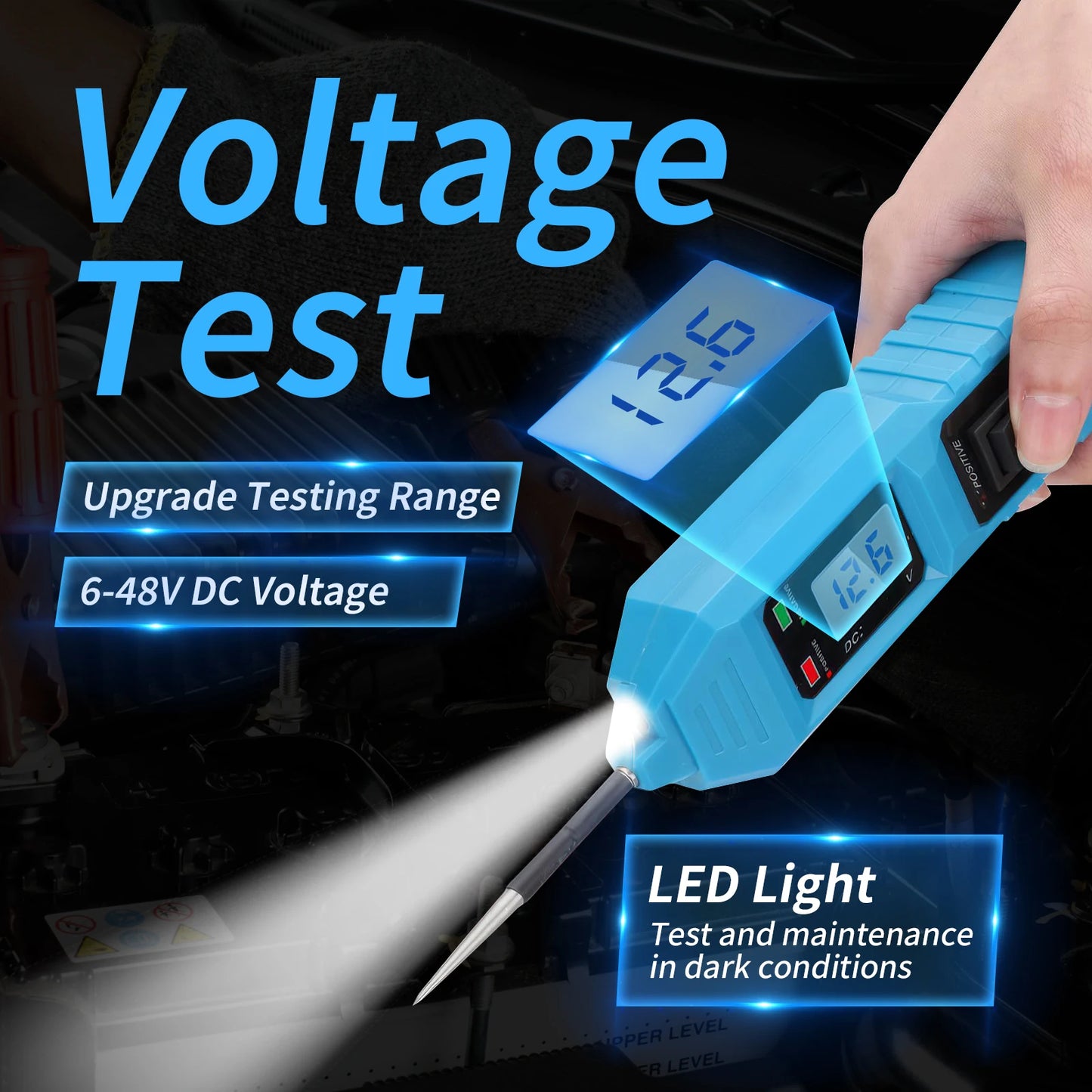 EM286 Automotive Electric Circuit Tester Car Electrical System Tester With Power Switch Vehicle Diagnostic