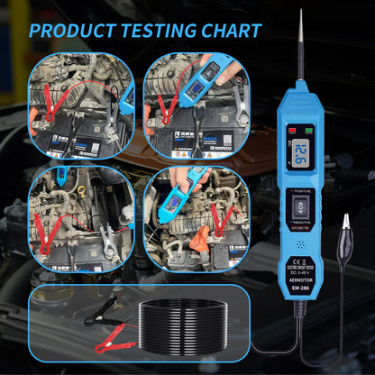 EM286 Automotive Electric Circuit Tester Car Electrical System Tester With Power Switch Vehicle Diagnostic