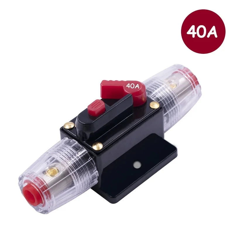Car Audio Safety Seat with One Out One Safety Belt Switch Automatic Fuse Tube Circuit Breaker Safety Ribbon Fuse Power Supply