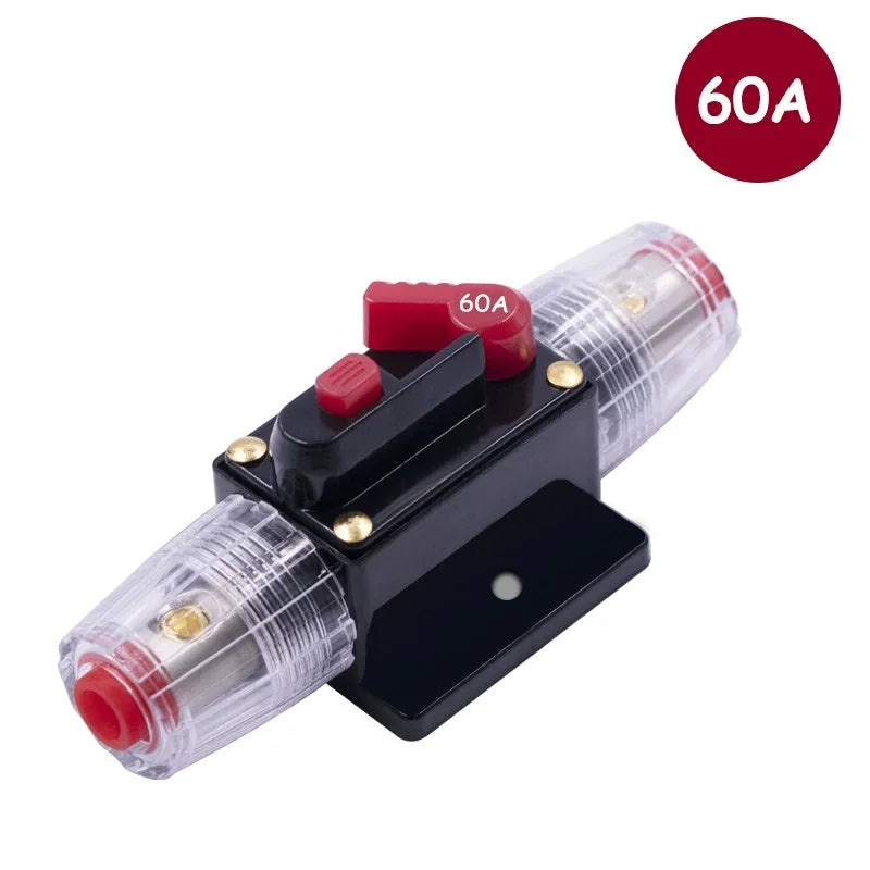 Car Audio Safety Seat with One Out One Safety Belt Switch Automatic Fuse Tube Circuit Breaker Safety Ribbon Fuse Power Supply
