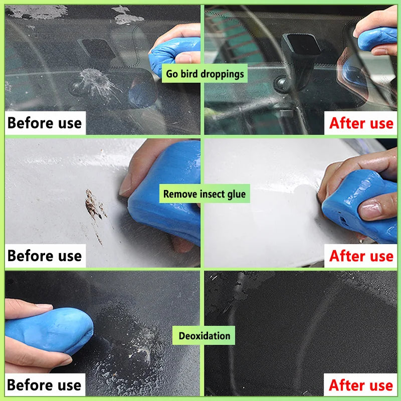 100g Car Cleaning Clay Bar Auto Detailing Cleaner Auto Detailing Car Deep Cleaning Wash Heavy Duty Remover Cleaner Sludge Mud