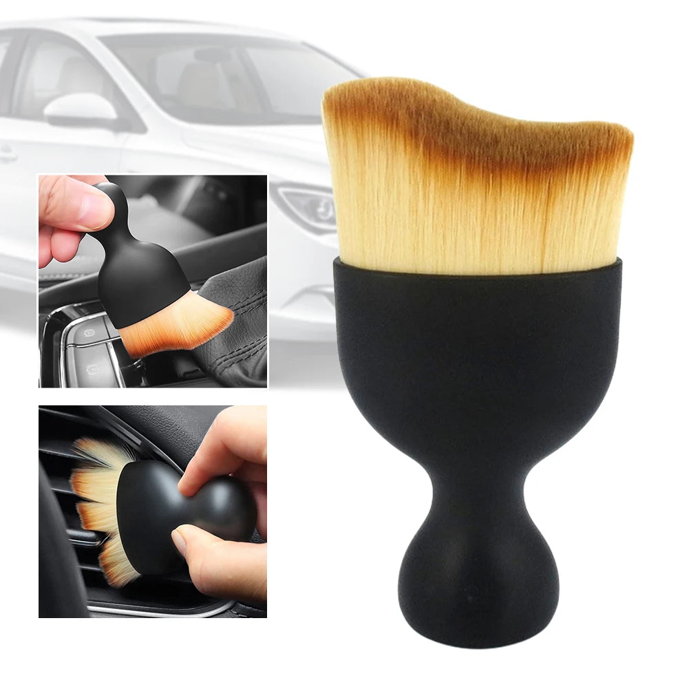 Car Interior Cleaning Brush Conditioner Air Outlet Cleaning Brush Soft Bristles Dust Removal Detailing Brush Car Cleaning Tool