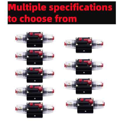 Car Audio Safety Seat with One Out One Safety Belt Switch Automatic Fuse Tube Circuit Breaker Safety Ribbon Fuse Power Supply