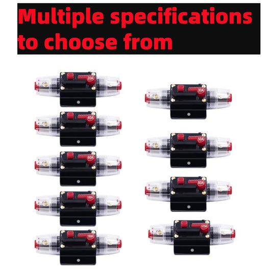 Car Audio Safety Seat with One Out One Safety Belt Switch Automatic Fuse Tube Circuit Breaker Safety Ribbon Fuse Power Supply