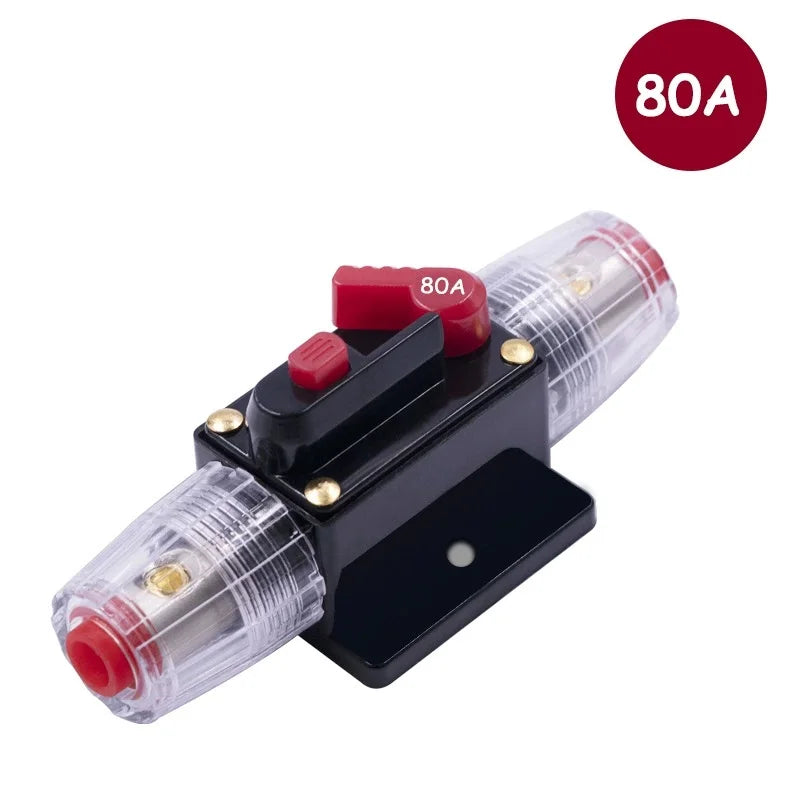 Car Audio Safety Seat with One Out One Safety Belt Switch Automatic Fuse Tube Circuit Breaker Safety Ribbon Fuse Power Supply